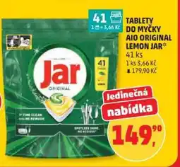 Penny Market Tablety do myčky AIO Original Lemon Jar nabídka