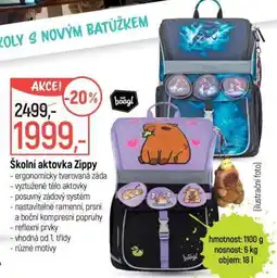 Globus ŠKOLNÍ AKTOVKA ZIPPY nabídka