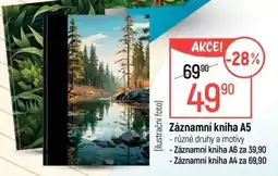 Globus Záznamní kniha A5 nabídka