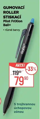 Globus Gumovací roller stiskací Pilot FriXion Ball+ nabídka