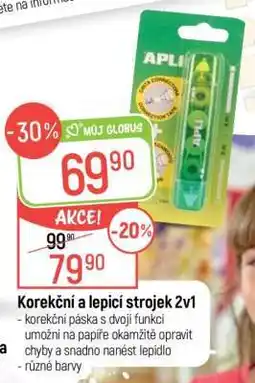 Globus Korekční a lepící strojek 2v1 nabídka