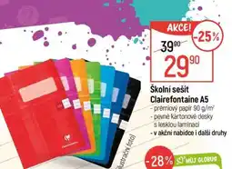 Globus Školní sešit Clairefontaine A5 nabídka