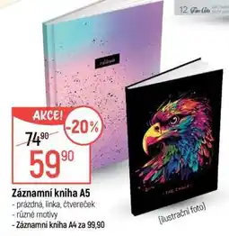 Globus Záznamní kniha A5 nabídka