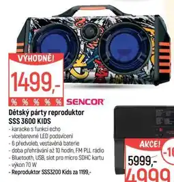 Globus Dětský párty reproduktor SSS 3600 Kids nabídka