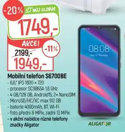 Globus Mobilní telefon S6700BE nabídka