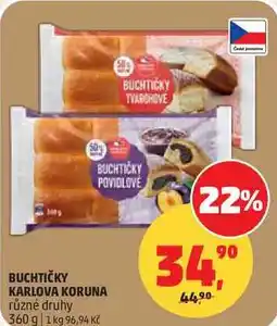 Penny Market BUCHTIČKY KARLOVA KORUNA různé druhy nabídka