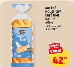 Penny Market MLÉČNÉ HOUSTIČKY CAFÉ TIME balené nabídka