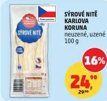 Penny Market SÝROVÉ NITĚ KARLOVA KORUNA neuzené nabídka