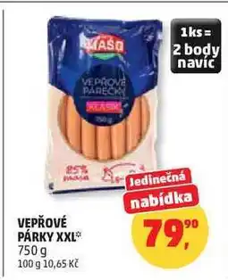 Penny Market VEPŘOVÉ PÁRKY XXL nabídka