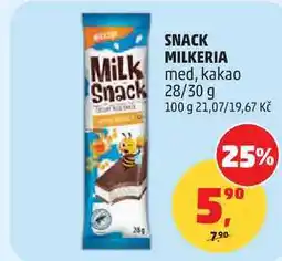 Penny Market SNACK MILKERIA med, kakao, 28/30 g nabídka