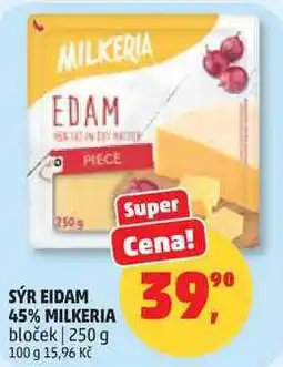 Penny Market SÝR EIDAM 45% MILKERIA bloček nabídka