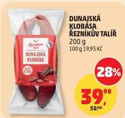 Penny Market DUNAJSKÁ KLOBÁSA ŘEZNÍKŮV TALÍŘ nabídka
