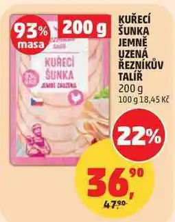 Penny Market KUŘECÍ ŠUNKA JEMNĚ UZENÁ ŘEZNÍKŮV TALÍŘ nabídka