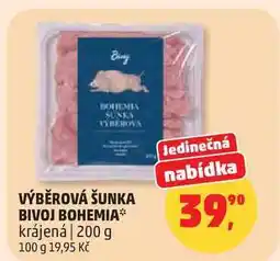 Penny Market VÝBĚROVÁ ŠUNKA BIVOJ BOHEMIA krájená nabídka