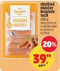 Penny Market VÍDEŇSKÉ PÁREČKY ŘEZNÍKŮV TALÍŘ nabídka