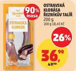 Penny Market OSTRAVSKÁ KLOBÁSA ŘEZNÍKŮV TALÍŘ nabídka