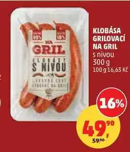 Penny Market KLOBÁSA GRILOVACÍ NA GRIL s nivou nabídka