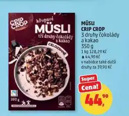 Penny Market MÜSLI CRIP CROP tři druhy čokolády nabídka