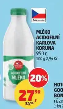 Penny Market MLÉKO ACIDOFILNÍ KARLOVA KORUNA nabídka