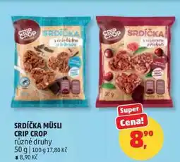 Penny Market SRDÍČKA MÜSLI CRIP CROP různé druhy nabídka