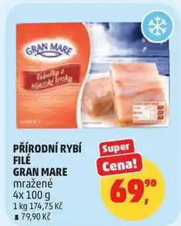 Penny Market PŘÍRODNÍ RYBÍ FILÉ GRAN MARE mražené nabídka