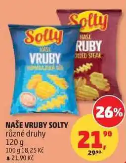 Penny Market NAŠE VRUBY SOLTY různé druhy nabídka