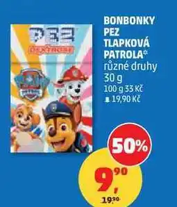 Penny Market BONBONKY PEZ TLAPKOVÁ PATROLA různé druhy nabídka