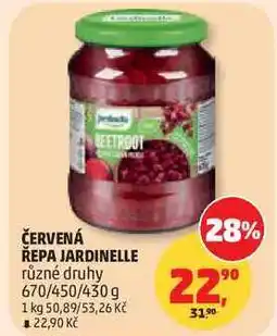 Penny Market ČERVENÁ ŘEPA JARDINELLE různé druhy, 670/450/430g nabídka