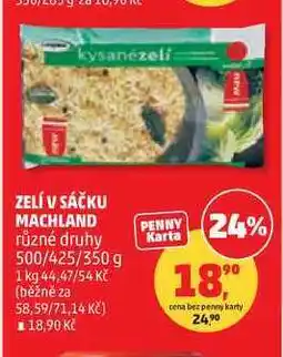 Penny Market MACHLAND zelí v sáčku různé druhy, 500/425/350 g nabídka