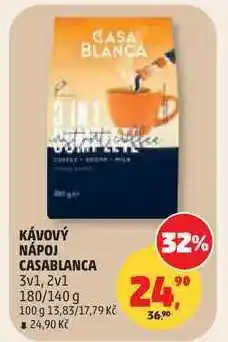 Penny Market KÁVOVÝ NÁPOJ CASABLANCA 3v1, 2v1, 180/140 g nabídka