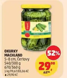 Penny Market OKURKY MACHLAND 5-8 cm, 540/300 g nabídka