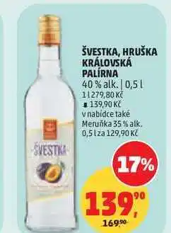 Penny Market HRUŠKA KRÁLOVSKÁ PALÍRNA 40% alk nabídka