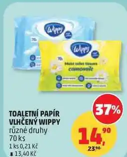 Penny Market TOALETNÍ PAPÍR VLHČENÝ WIPPY různé druhy, 70 ks nabídka