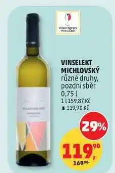 Penny Market VINSELEKT MICHLOVSKÝ různé druhy nabídka