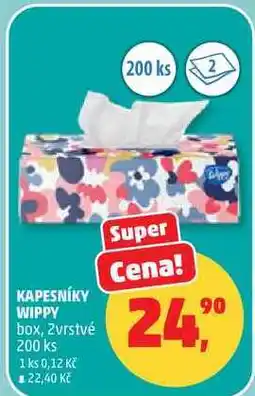 Penny Market KAPESNÍKY WIPPY box, 2vrstvé, 200 ks nabídka