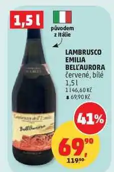 Penny Market LAMBRUSCO EMILIA BELL'AURORA červené nabídka