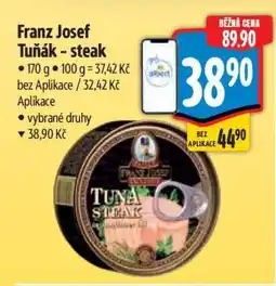 Albert Franz Josef Tuňák steak nabídka