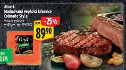 Albert Albert Marinovaná vepřová krkovice Colorado style nabídka