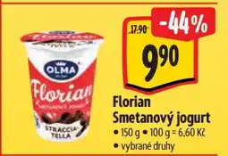 Albert Florian Smetanový jogurt nabídka
