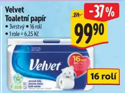 Albert Velvet Toaletní papír nabídka