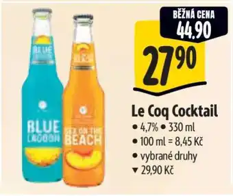Albert Le Coq Cocktail nabídka