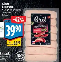 Albert Albert Bratwurst nabídka