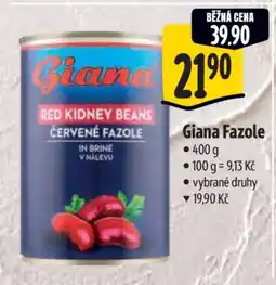 Albert Giana fazole nabídka