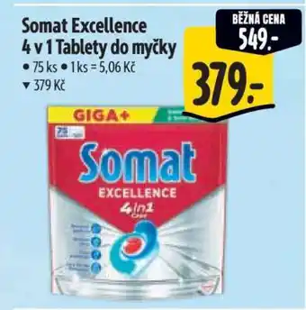 Albert Somat Excellence 4 v 1 Tablety do myčky nabídka