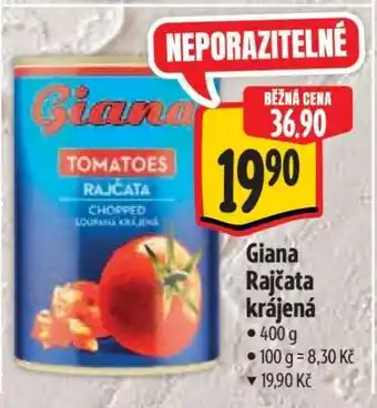 Albert Giana Rajčata krájená nabídka