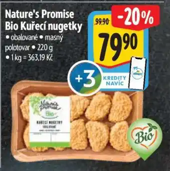 Albert Nature’s Promise Bio Kuřecí nugetky nabídka