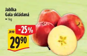 Jablka Gala skládaná