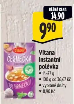 Albert Vitana Instantní polévka nabídka