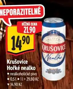 Albert Krušovice Hořké nealko nabídka