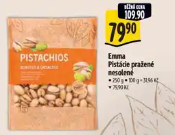 Albert Emma Pistácie pražené nesolené nabídka